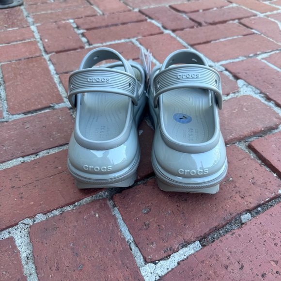 Crocs Mega Crush Gray Sandals - Picture 3 of 7